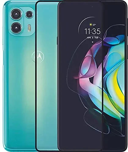 Super Premium Quality Tempered Glass Screen Guard Protector With Black Border Suitable For Moto Edge 20 Fusion