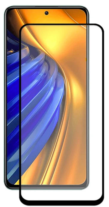 Super Premium Quality Tempered Glass Screen Guard Protector With Black Border Suitable For Mi Poco X3 Pro