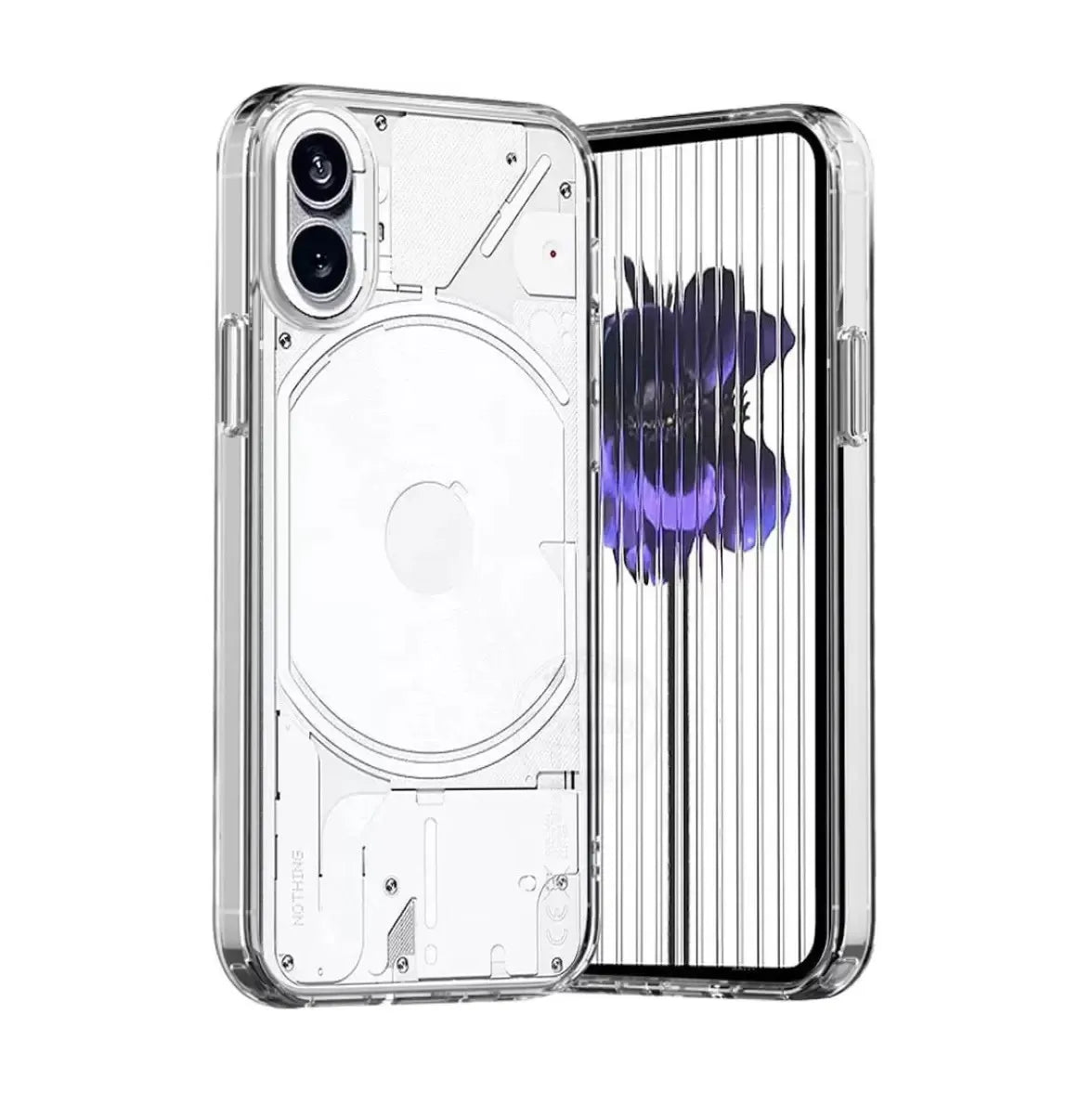 VAKIBO Frost Transparent Premium Quality Back Cover Made With Soft TPU/ Silicon Rubber Suitable For Nothing 1