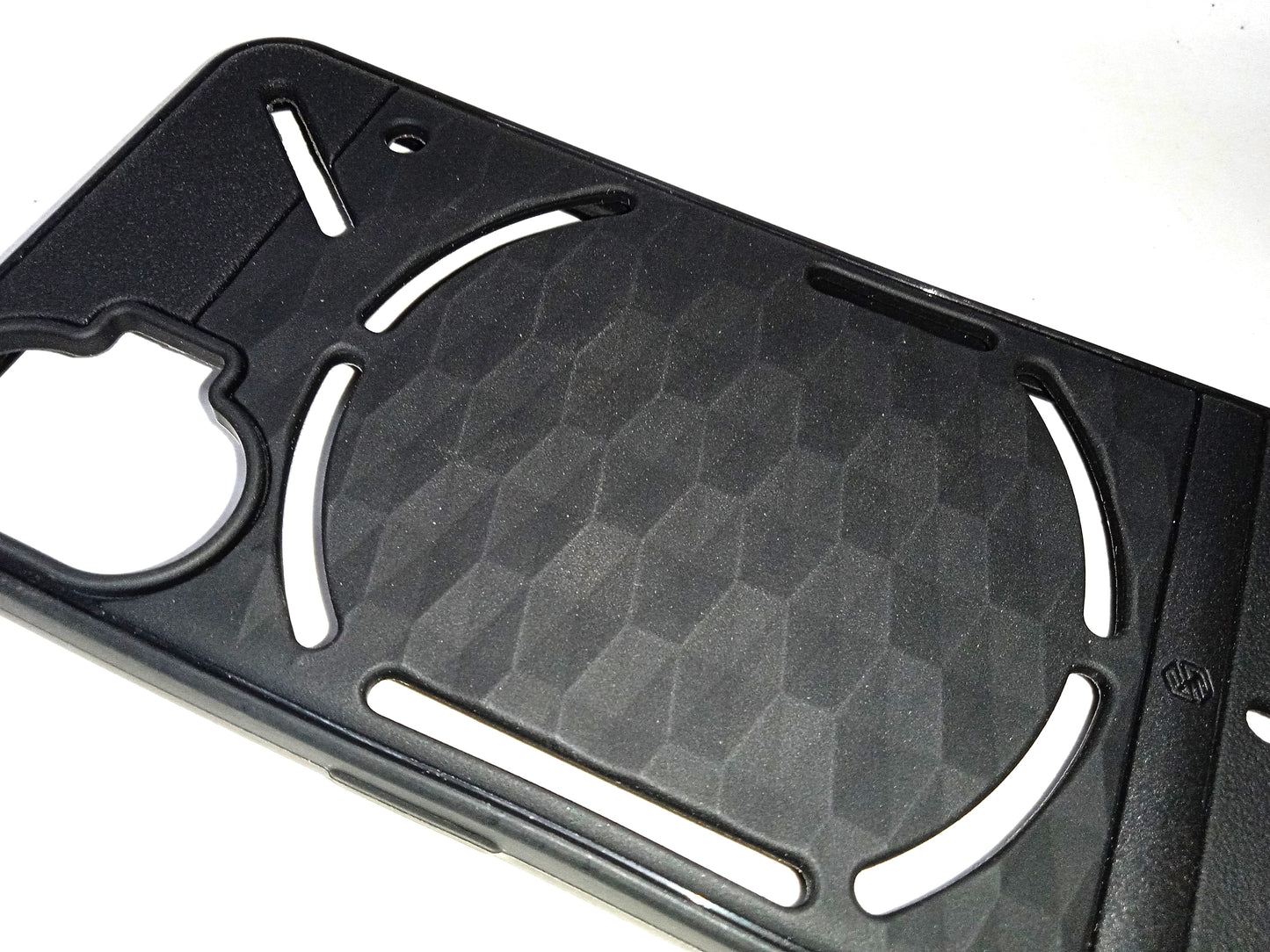 VAKIBO Parallax Design Black Coloured Made with Soft Rubber TPU Back Cover Case Camera Protection Ring Suitable for Nothing Phone 1