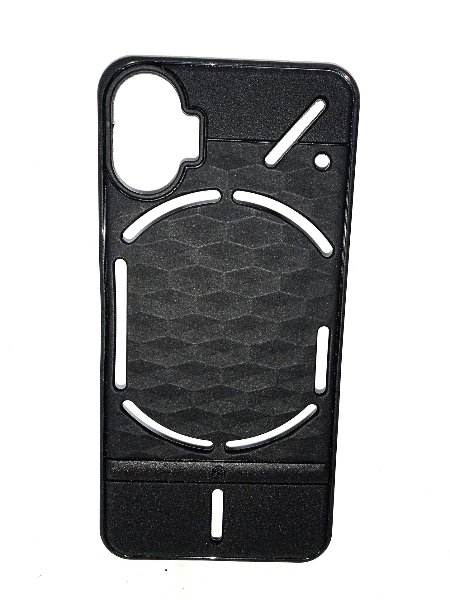 VAKIBO Parallax Design Black Coloured Made with Soft Rubber TPU Back Cover Case Camera Protection Ring Suitable for Nothing Phone 1