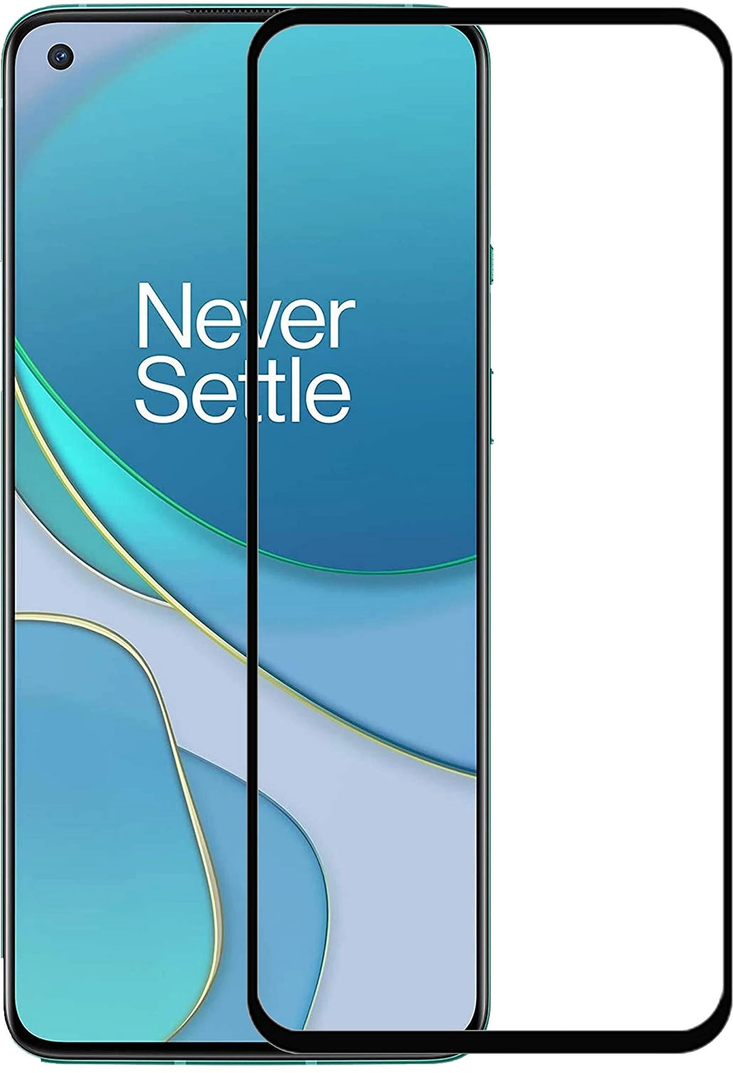 Super Premium Quality Tempered Glass Screen Guard Protector With Black Border Suitable For OnePlus Nord 2T