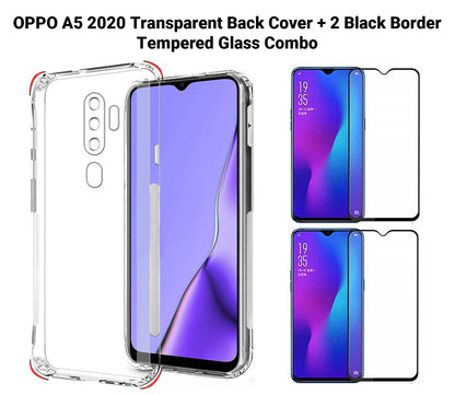 VAKIBO Super Premium Soft TPU Transparent Case With Dustplug,Side Grip,Corner Protection,lanyard Cuts,Camera Protection Suitable for Oppo A5 2020