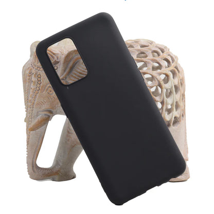 VAKIBO 1.2 MM Thick Black Coloured Soft TPU Rubber Back Cover Case With Camera Protection Ring Suitable for OPPO F19