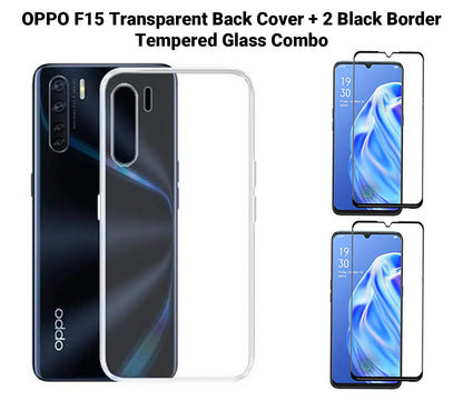 VAKIBO Super Premium Soft TPU Transparent Case With Dustplug,Side Grip,Corner Protection,lanyard Cuts,Camera Protection Suitable for Oppo F15