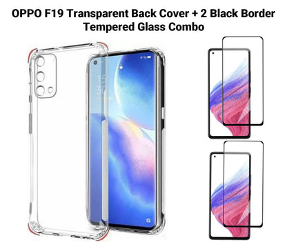 VAKIBO Premium Clear 1.5MM Thick Transparent Soft TPU Rubber Back Cover Case With Camera Protection Suitable for Oppo F19