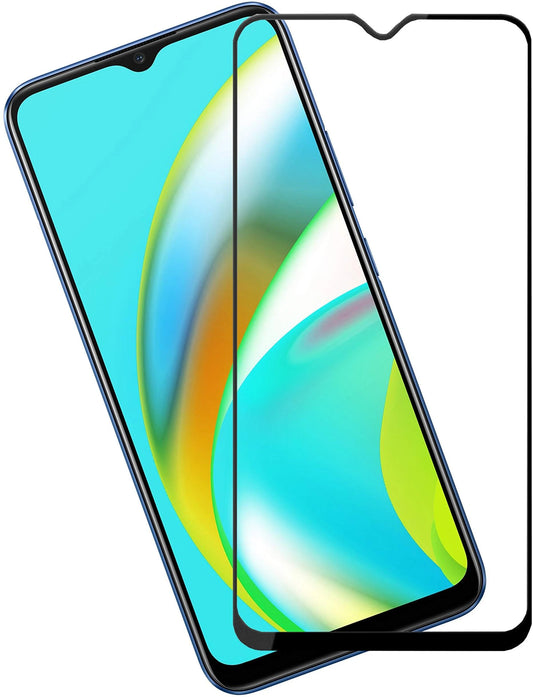 Super Premium Quality Tempered Glass Screen Guard Protector With Black Border Suitable For Oppo A17