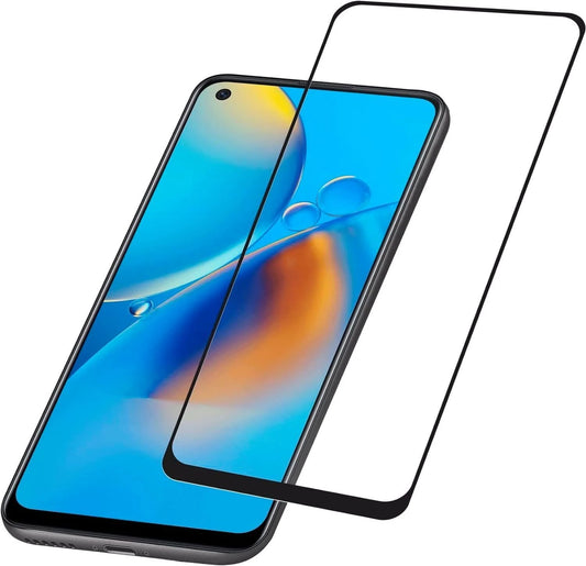 Super Premium Quality Tempered Glass Screen Guard Protector With Black Border Suitable For Oppo Reno 5