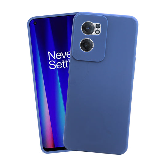 VAKIBO Matte 1.5 MM Thick With Camera Protection Blue Coloured Soft TPU Rubber Back Cover Case Suitable for OnePlus Nord CE2
