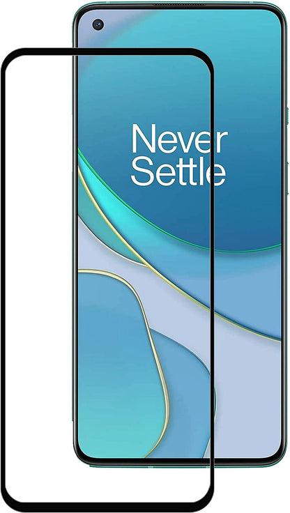 Super Premium Quality Tempered Glass Screen Guard Protector With Black Border Suitable For OnePlus Nord 2