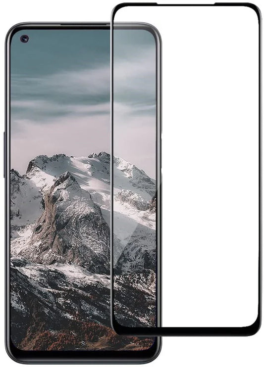 Super Premium Quality Tempered Glass Screen Guard Protector With Black Border Suitable For Oppo F19 Pro Plus