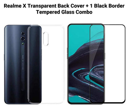 VAKIBO Super Premium Soft TPU Transparent Case With Dustplug,Side Grip,Corner Protection,lanyard Cuts,Camera Protection Suitable for Realme X