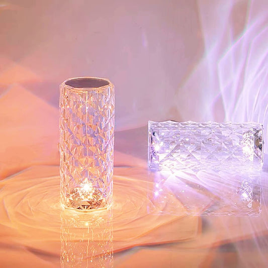 Rose Crystal Diamond LED Table Lamp