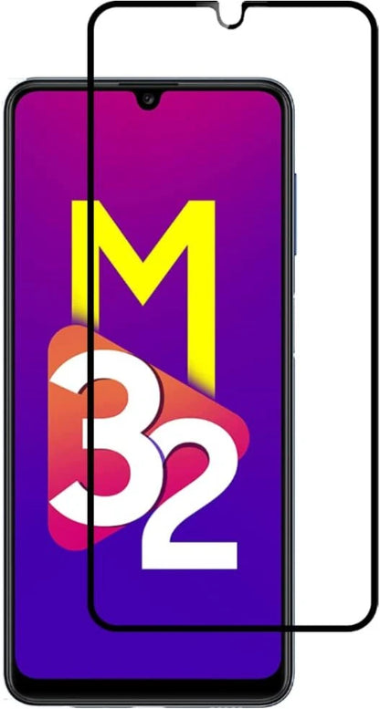 Super Premium Quality Tempered Glass Screen Guard Protector With Black Border Suitable For Samsung Galaxy M32 5G