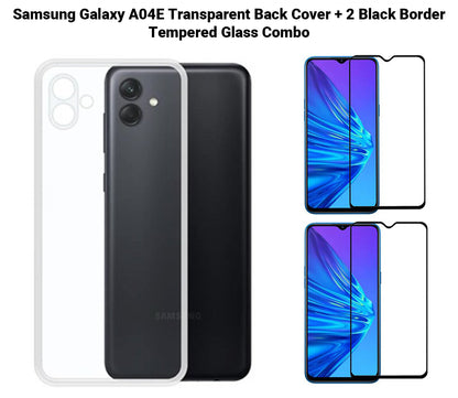 VAKIBO Super Premium Soft TPU Transparent Case With Dustplug,Side Grip,Corner Protection,lanyard Cuts,Camera Protection Suitable for Samsung A04E