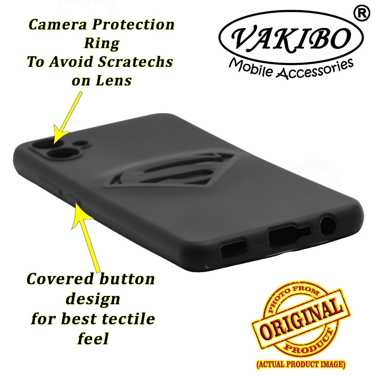 VAKIBO Black Coloured Back Cover Case Suitable for Samsung Galaxy A04