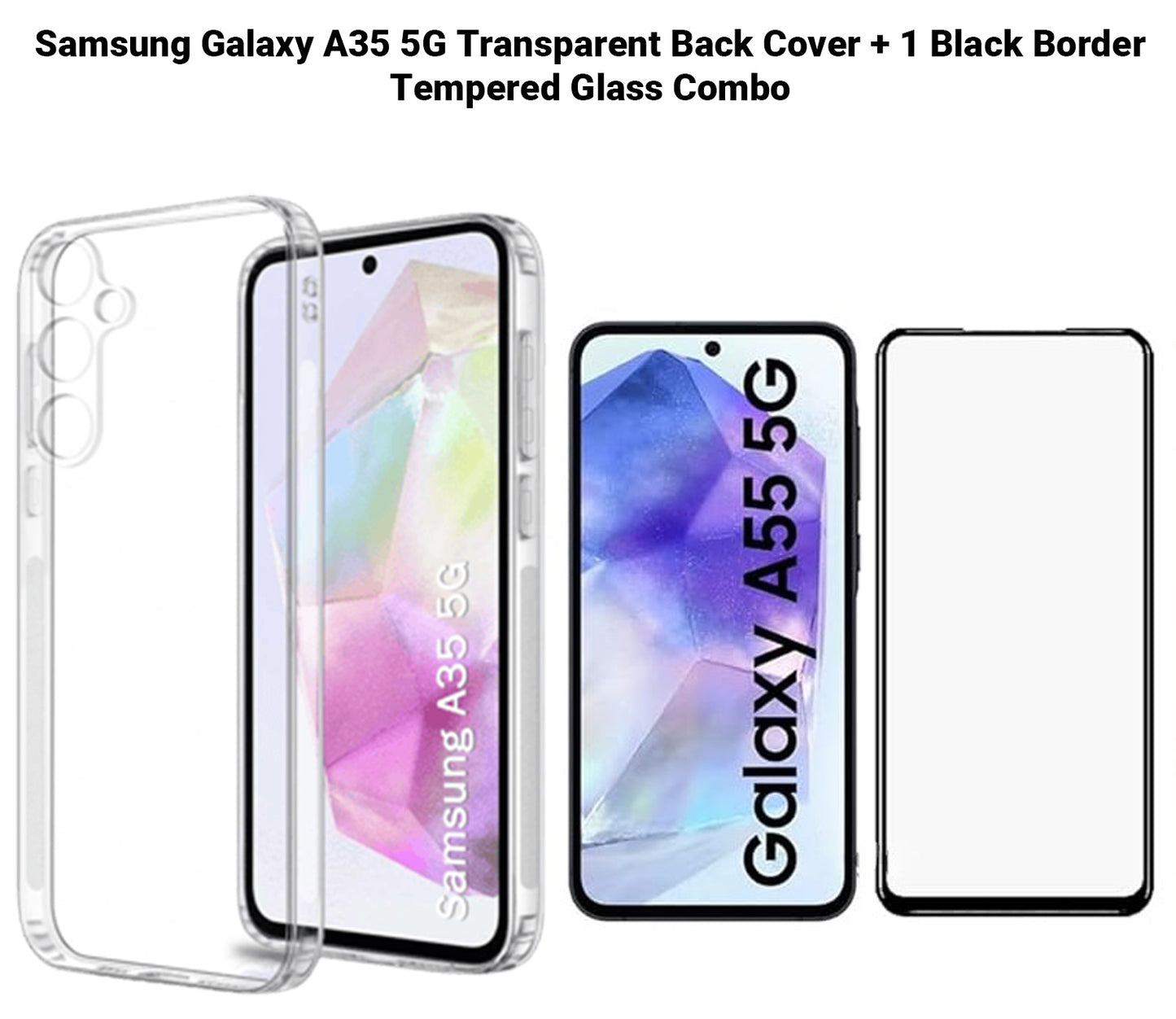 VAKIBO Premium Clear 1.5MM Thick Transparent Soft TPU Rubber Back Cover Case With Camera Protection Suitable for Samsung A35 5G