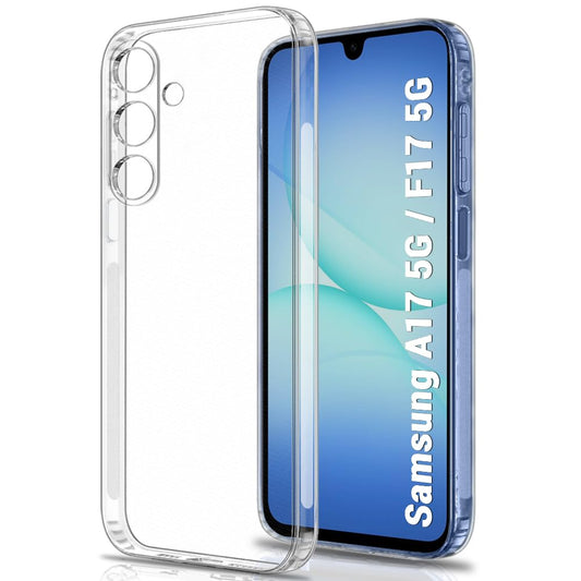 VAKIBO Premium Clear 1.5MM Thick Transparent Soft TPU Rubber Back Cover Case With Camera Protection Suitable for Samsung Galaxy A17
