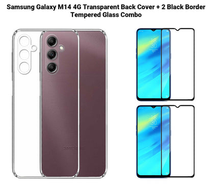 VAKIBO Premium Clear 1.5MM Thick Transparent Soft TPU Rubber Back Cover Case With Camera Protection Suitable for Samsung M14 5G
