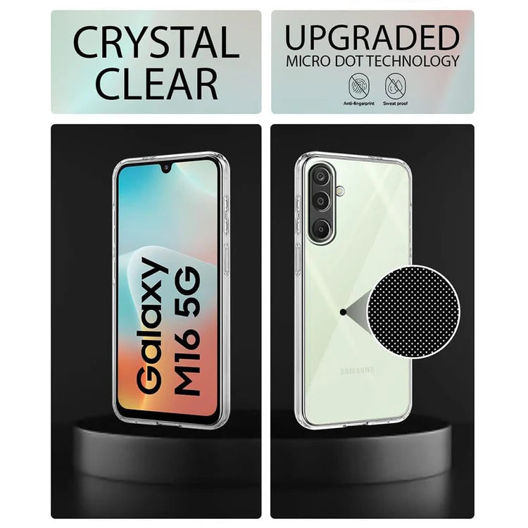 VAKIBO Transparent Back Cover Case Suitable for Samsung Galaxy F16