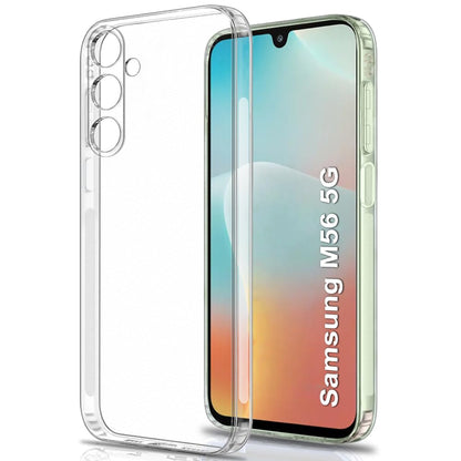 VAKIBO Premium Clear 1.5MM Thick Transparent Soft TPU Rubber Back Cover Case With Camera Protection Suitable for Samsung Galaxy M56