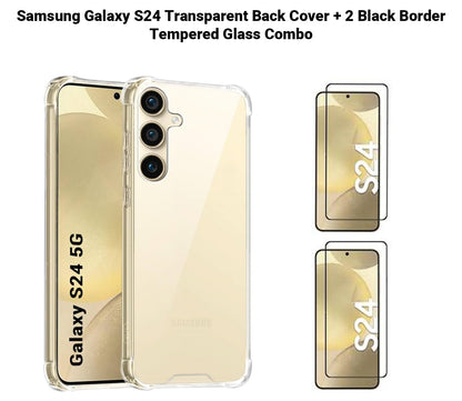 VAKIBO Premium Clear 1.5MM Thick Transparent Soft TPU Rubber Back Cover Case With Camera Protection Suitable for Samsung S24