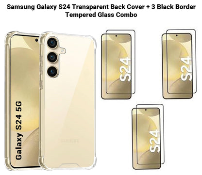 VAKIBO Premium Clear 1.5MM Thick Transparent Soft TPU Rubber Back Cover Case With Camera Protection Suitable for Samsung S24