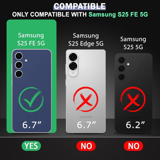 VAKIBO Premium Clear 1.5MM Thick Transparent Soft TPU Rubber Back Cover Case With Camera Protection Suitable for Samsung Galaxy S25 FE