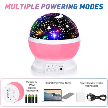 Star Master Rotating 360 Degree Moon Night Light Lamp Projector