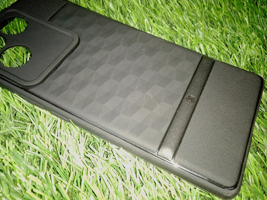 VAKIBO Parallax Design Black Coloured Made with Soft Rubber TPU Back Cover Case Camera Protection Ring Suitable for Vivo T2 Pro