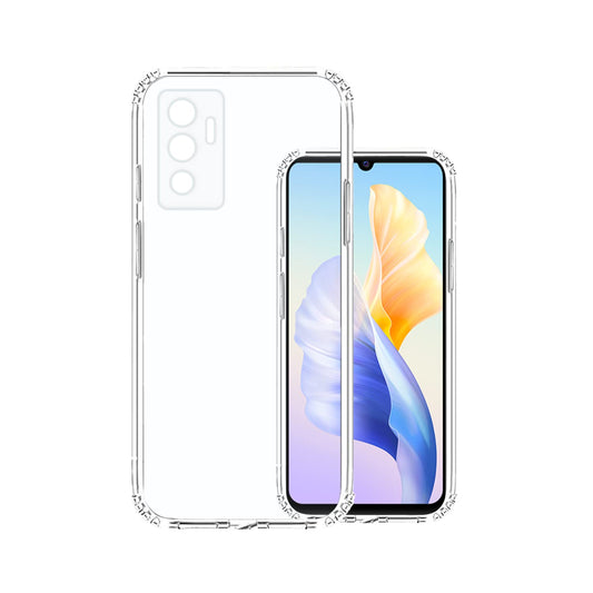 VAKIBO Premium Clear 1.5MM Thick Transparent Soft TPU Rubber Back Cover Case With Camera Protection Suitable for Vivo V23E 5G