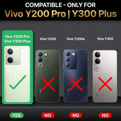 VAKIBO Super Premium Black Border Transparent Case With Corner Protection &Camera Protection Suitable for Vivo Y200 Pro