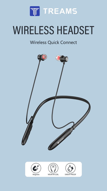Bluetooth Earphone with 400 Hours Stand By Time-  Treams BT-145