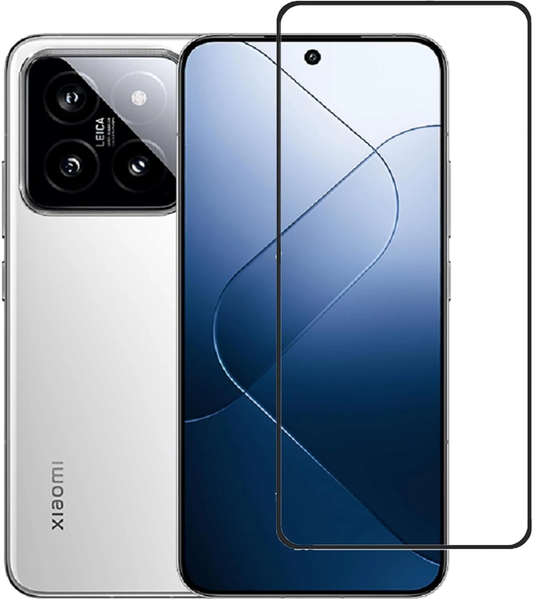 Super Premium Quality Tempered Glass Screen Guard Protector With Black Border Suitable For Xiaomi 14