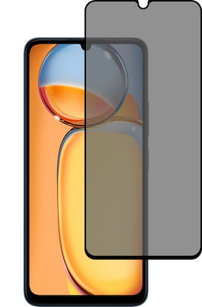 Super Premium Quality Tempered Glass Screen Guard Protector With Black Border Suitable For Mi Redmi 13C