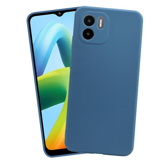 VAKIBO Matte 1.5 MM Thick With Camera Protection Blue Coloured Soft TPU Rubber Back Cover Case Suitable for Mi Redmi A1