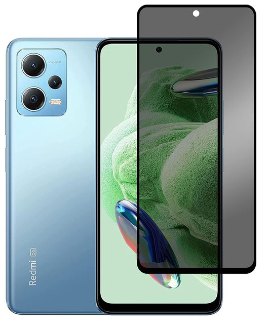 Super Premium Quality Tempered Glass Screen Guard Protector With Black Border Suitable For Mi Redmi Note 12