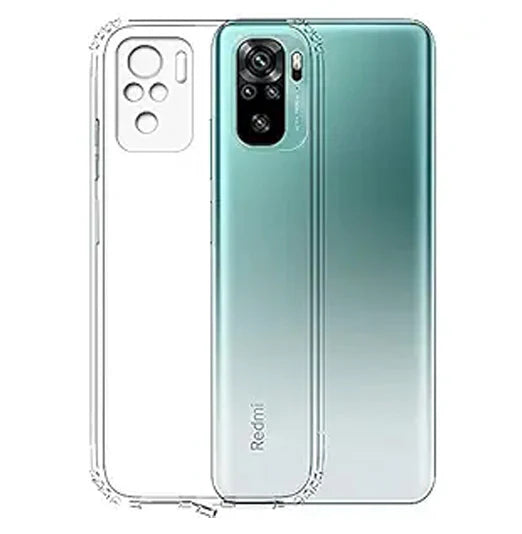 VAKIBO Super Premium Soft TPU Transparent Case With Dustplug,Side Grip,Corner Protection,lanyard Cuts,Camera Protection Suitable for Mi Redmi Note 10S
