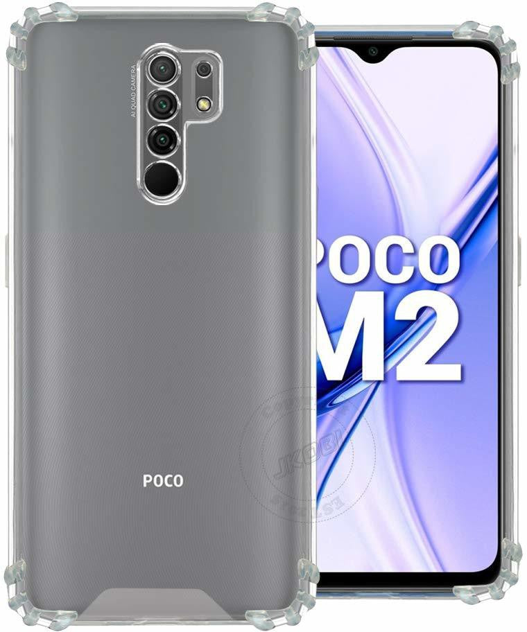 VAKIBO Super Premium Soft TPU Transparent Case With Dustplug,Side Grip,Corner Protection,lanyard Cuts,Camera Protection Suitable for Mi Redmi 9 Prime