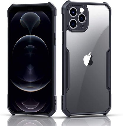 VAKIBO Best Selling Black and Transparent Back Cover Case Made With Soft TPU and Acrylic With 4 Corner and Camera Protection Suitable for Apple iPhone 11 Pro Max