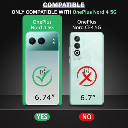 VAKIBO Premium Clear 1.5MM Thick Transparent Soft TPU Rubber Back Cover Case With Camera Protection Suitable for OnePlus Nord 4