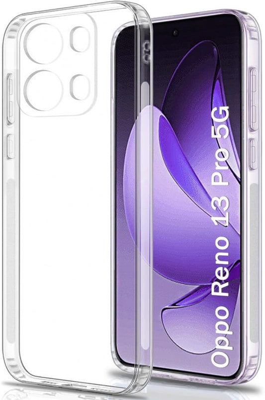 VAKIBO Premium Clear 1.5MM Thick Transparent Soft TPU Rubber Back Cover Case With Camera Protection Suitable for Oppo Reno13 Pro 5G
