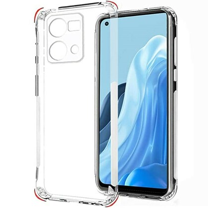 VAKIBO Super Premium Black Border Transparent Case With Corner Protection & Camera Protection Suitable for Oppo F21 Pro 4G