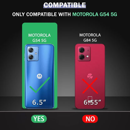 VAKIBO Super Premium Black Border Transparent Case With Corner Protection & Camera Protection Suitable for Moto G54