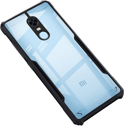 VAKIBO Super Premium Black Border Transparent Case With Corner Protection & Camera Protection Suitable for Mi Redmi Note 4