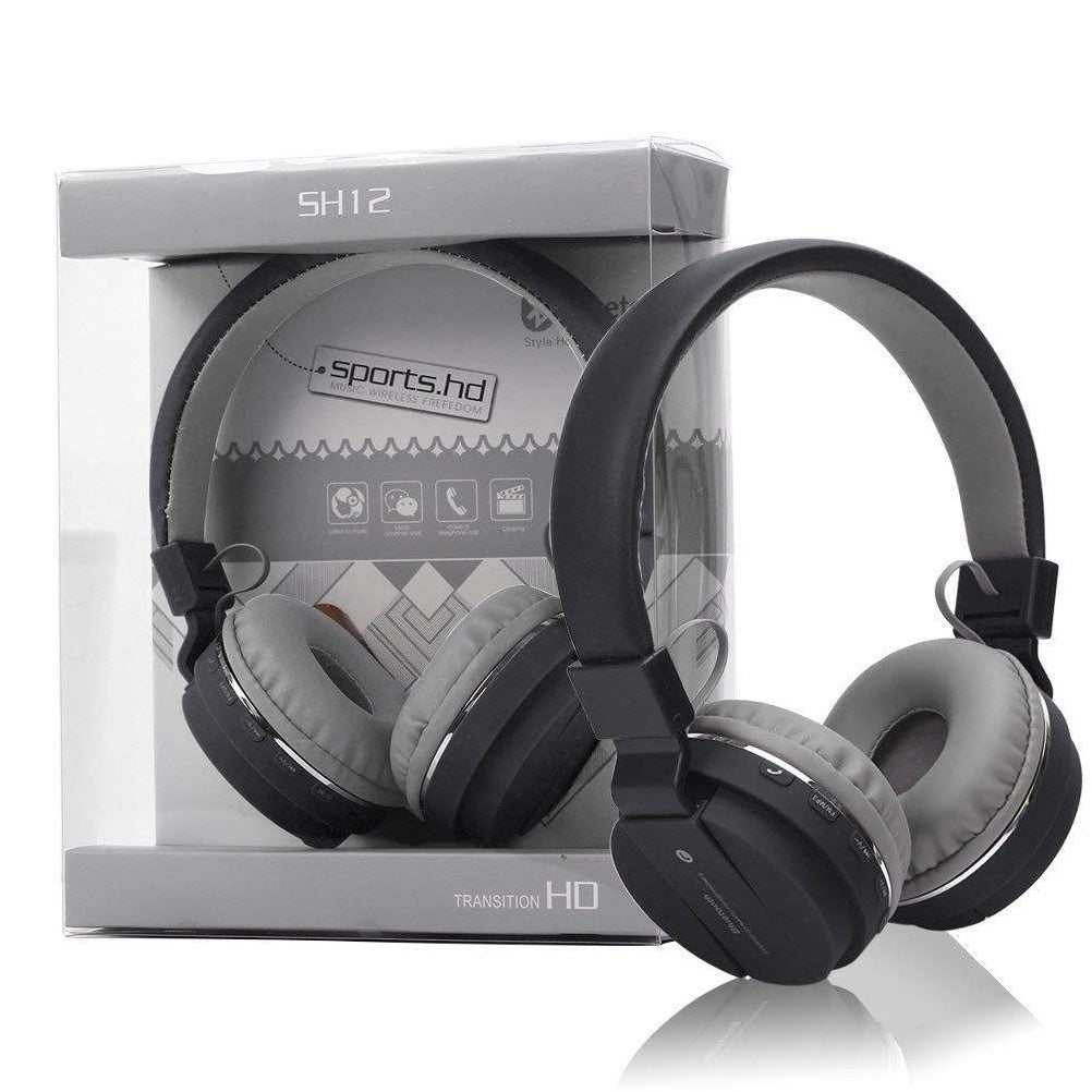 SH 12 BLUETOOTH HEADPHONE(Assorted Colour)