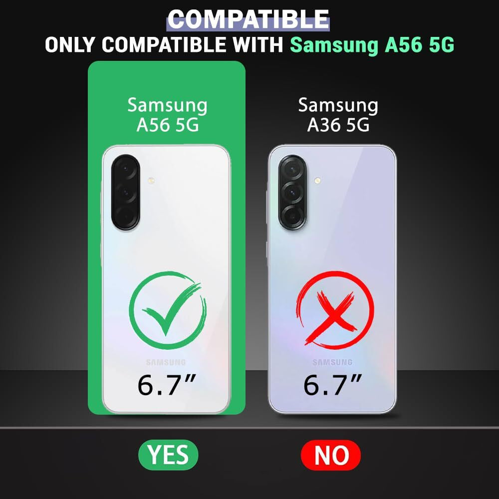 VAKIBO Premium Clear 1.5MM Thick Transparent Soft TPU Rubber Back Cover Case With Camera Protection Suitable for Samsung Galaxy A56