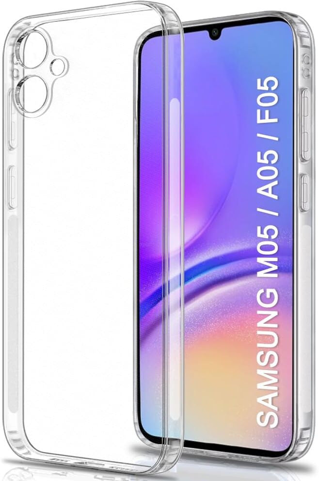 VAKIBO Premium Clear 1.5MM Thick Transparent Soft TPU Rubber Back Cover Case With Camera Protection Suitable for Samsung Galaxy A05
