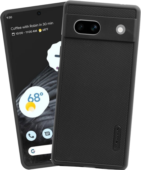 VAKIBO Dotted Black Coloured Made with Silicon Rubber TPU Back Cover Case Suitable for Google Pixel 7A