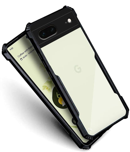 VAKIBO Super Premium Black Border Transparent Case With Corner Protection & Camera Protection Suitable for Google Pixel 7 Pro